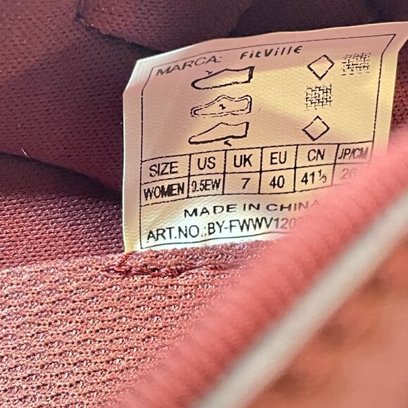 FitVille Womens Wide Fit Mary Jane Style Shoes Size 8 Breathable Mesh & Syntheti - Picture 9 of 10